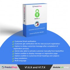 Prestashop Customer Account Activation and Email Verification Module