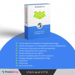 Prestashop Customer Group at Registration By Prestalion