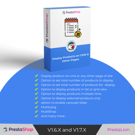 prestalion-products on cms prestashop